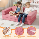 10-Piece Modular Play Couch, Pink Corduroy