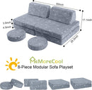 8-Piece Kids Play Couch