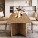 63 Inch Brown Farmhouse Dining Table Seats Four To Six