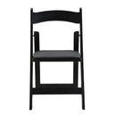 Solid Wood Upholstered Folding Chair Set, Dining Room (Set of 4)