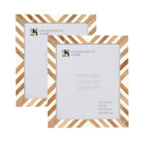 Poster Picture Frame - Marquet Chevron Collection, Pack of 2, Brown & White - Available in 3 Sizes
