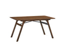 Kaela - 7 Pieces Dining Room Set - Light Gray / Walnut