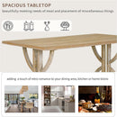 Industrial Solid Wood Rectangular Dining Table Set