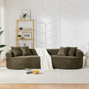 4 Seater Curved Cloud Sectional Sofa
