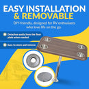 RV Side Tables | RV End Tables - Table Set - 6" Flush Mount Floor Plate / Anti Wobble, Cocktail Design (6 colors)