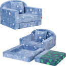 Rainbow Unicorn Glow Kids Couch, 42" Fold Out