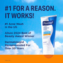 PanOxyl Acne Foaming Wash for face & body Benzoyl Peroxide 10% Maximum Strength antibacterial, 3 oz. - Travel Size