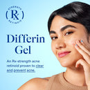 Differin Acne Treatment Gel, 30 Day Supply, Retinoid Treatment for Face with 0.1% Adapalene, Gentle Skin Care for Acne Prone Sensitive Skin, 15g Tube (Packaging May Vary) (Pack of 12)