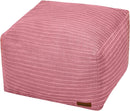 Round Plush Pouf Ottoman, 20"x15"