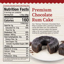 Premium Chocolate Rum Cake Ring | Pack of 2 | 1 lb | Beatrice Bakery