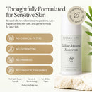Clean + Kind Organic Beef Tallow Sunscreen SPF 50 Zinc Oxide Unscented