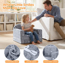 Rainbow Unicorn Glow Kids Couch, 42" Fold Out