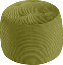 Round Plush Pouf Ottoman, 20"x15"