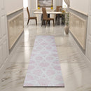 Premium Hand-Tufted Rug Made of 100% Wool  - Blush Zellig - 2x8 Feet