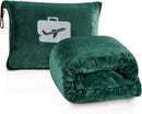 Comfort Fly Travel Blanket & Pillow" 2-in-1 Micro Plush Airplane Blanket with Carry Case (40" x 70")