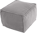 Round Plush Pouf Ottoman, 20"x15"