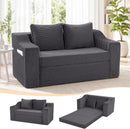 Boneless Loveseat Sleeper Sofa Bed, Pull Out Corduroy
