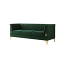 82.67" Modern Chenille Upholstered Couch with Bolster Armrest 3-Seat Sofa for Living Room