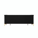 82.7" Modern Velvet Living Room Chesterfield Design Wide Sofa
