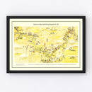 Vintage Map of Yangtze River Valley, 1930