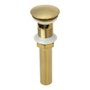 Matte Black Pop up Drain Stopper With Overflow