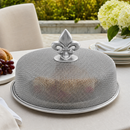 Fleur de Lis Stainless Mesh Picnic Cover