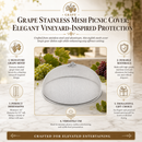 Grape Stainless Mesh Picnic Cover