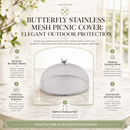 Butterfly Stainless Mesh Picnic Cover