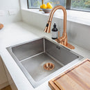 Copper Kitchen Sink Stopper Replacement for 3-1/2 Inch Standard Strainer Drain