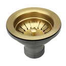 Brushed Gold Kitchen Sink Stopper Replacement for 3-1/2 Inch Standard Strainer Drain