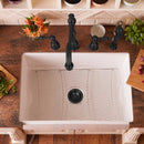 Matte Black Kitchen Sink Stopper Replacement for 3-1/2 Inch Standard Strainer Drain