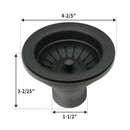 Oil Rubbed Bronze Kitchen Sink Stopper Replacement for 3-1/2 Inch Standard Strainer Drain