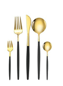 5 PC Gold Cutlery Set