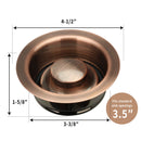 Antique Copper Kitchen Sink Garbage Disposal Flange Stopper