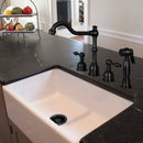 Matte Black Kitchen Sink Garbage Disposal Flange Stopper