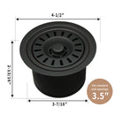 Oil Rubbed Bronze Kitchen Sink Garbage Disposal Flange Stopper