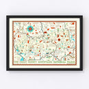 Vintage Map of The Great Smoky Mountains National Park, 1939