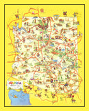 Vintage Map of Arizona 1942