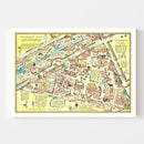 Vintage Map of Zoological Gardens Regent Park, 1947
