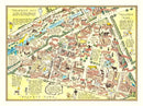 Vintage Map of Zoological Gardens Regent Park, 1947