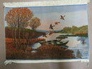 2' X 3' Vintage Handmade Pakistan Pictorial Rug Carpet Scenery Bird Tree Wow