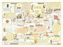 Vintage Map of Whitehall, 1948