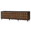 Diya - Console Cabinet - Forged Bronze & Espresso