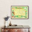 Vintage Map of South Dakota 1946