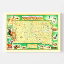 Vintage Map of South Dakota 1946