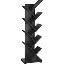 8 Tier Tree Bookshelf Natural Wood Finish Bookcase