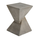 GEOMETRIC MGO SIDE TABLE,LIGHT GRAY COLOR