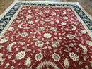 6' X 9' Vintage Fine Oriental Floral Handmade Wool Rug Vegetable Dyes Red Nice
