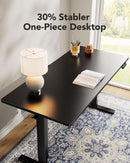 Electric Standing Desk 48x24 Inch Adjustable Height 4 Memory Settings Black