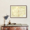 Vintage Map of Szechwan China, 1917